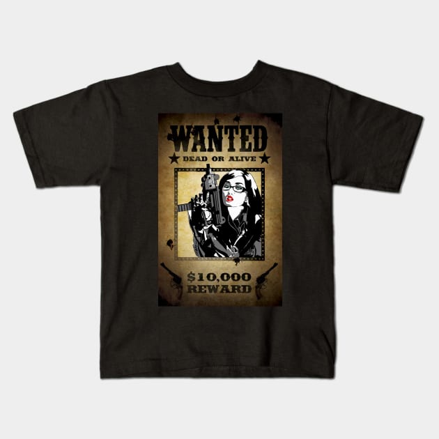 Wanted Kids T-Shirt by tighttee